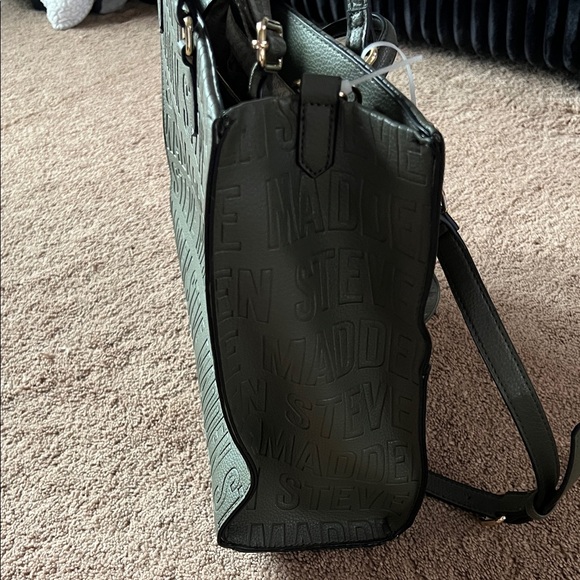 Steve Madden Blivia Maddi Olive Handbag with 2 Small Matching Bags - Picture 7 of 13